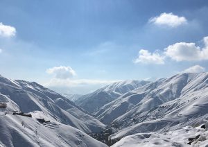 Snow-Covered Mountain in Iran