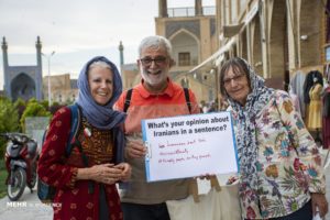 Tourists in Isfahan, Iran
