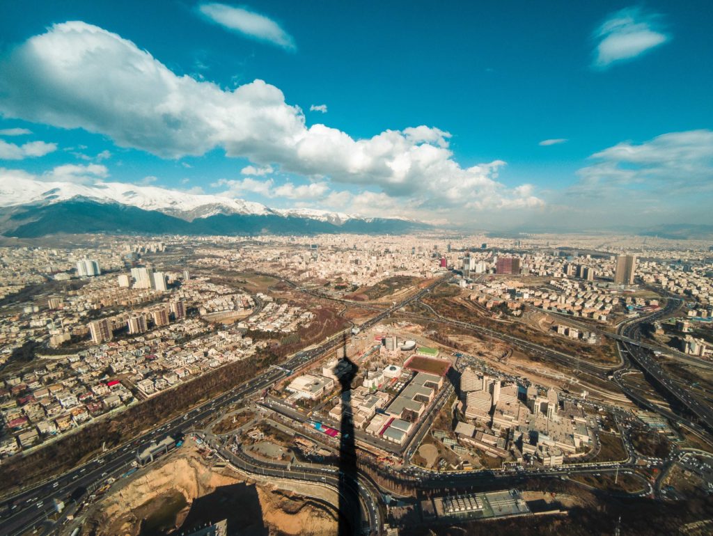 view of Tehran from Milad Tower