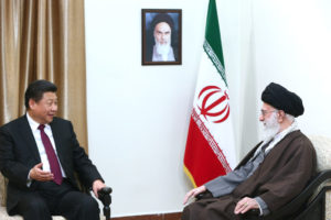 Xi Jinping, the Chinese Paramount Leader meeting with Ali Khamenei