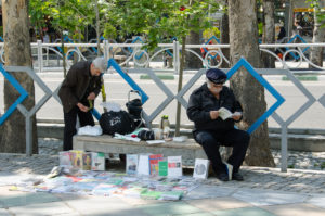 Street vendors at Meydan e Vali Asr, Tehran 