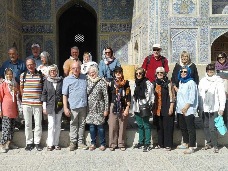 Tourists at Isfahan city of Iran