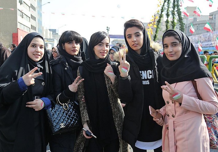 young girls in Iran