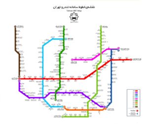 Tehran BRT Map