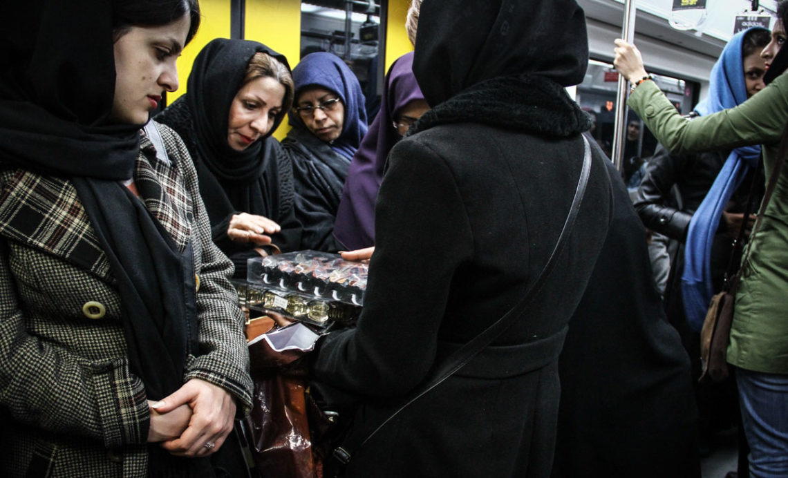 Women wagon in Tehran's metro