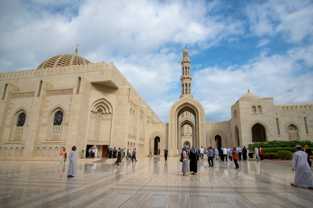 Sultan Qaboos grand Mosque in Muscat, Oman