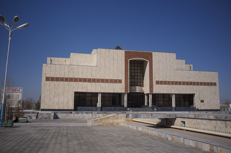 Building of the museum of art in Nukus, Uzbekistan