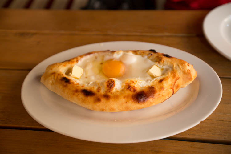 Khachapuri in a plate, Georgia