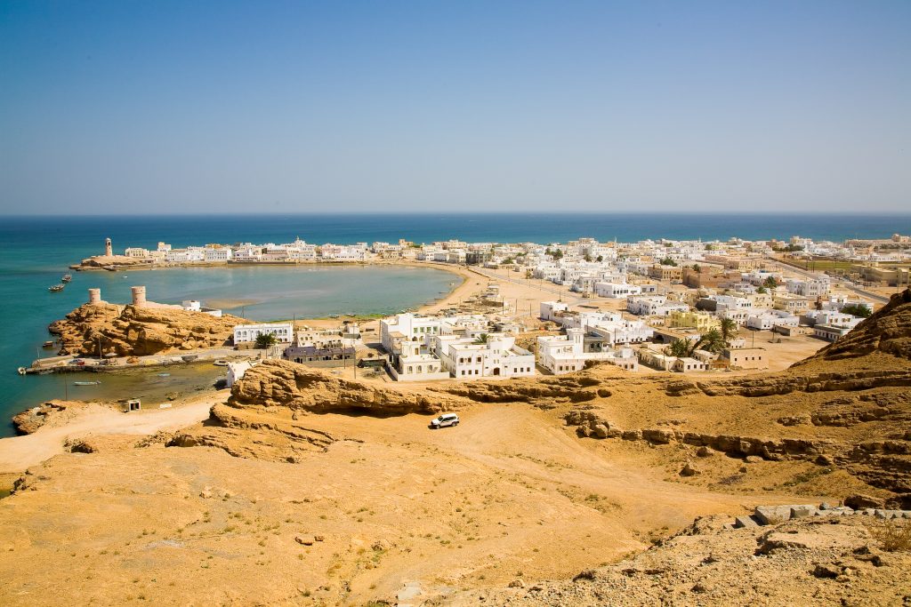 View of the sea in Sur, Oman