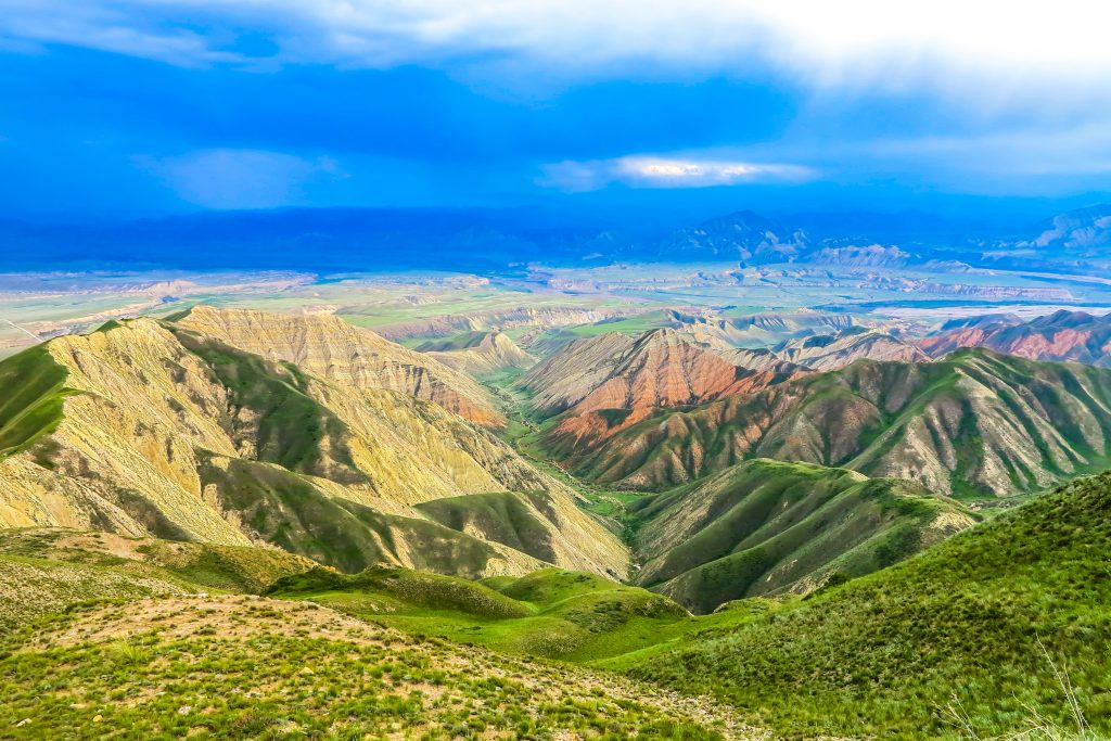 View of mountains in Uzbekistan