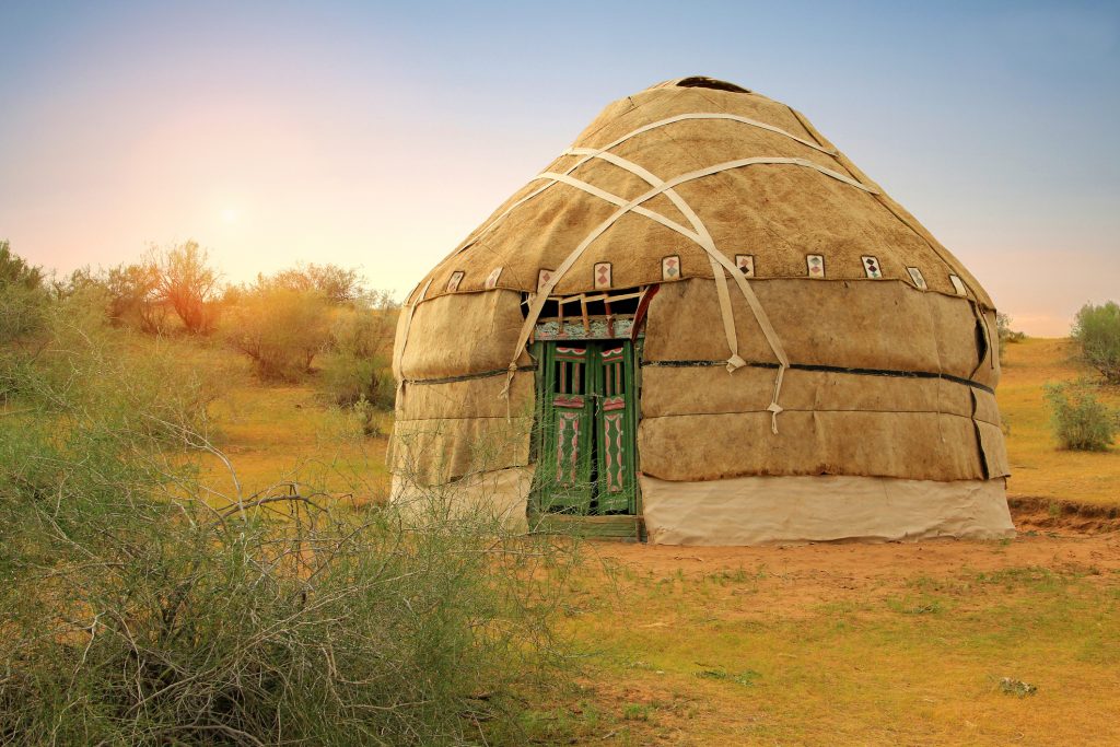 Picture of a Yurt camp in Uzbekistan