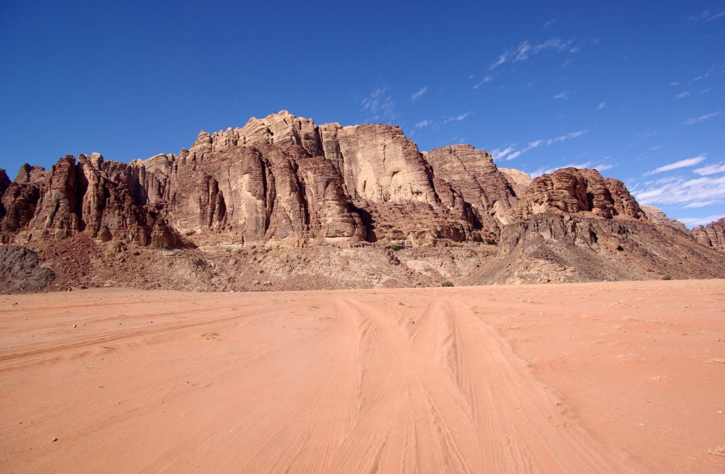 Desert of Wadi Rum in Jordan