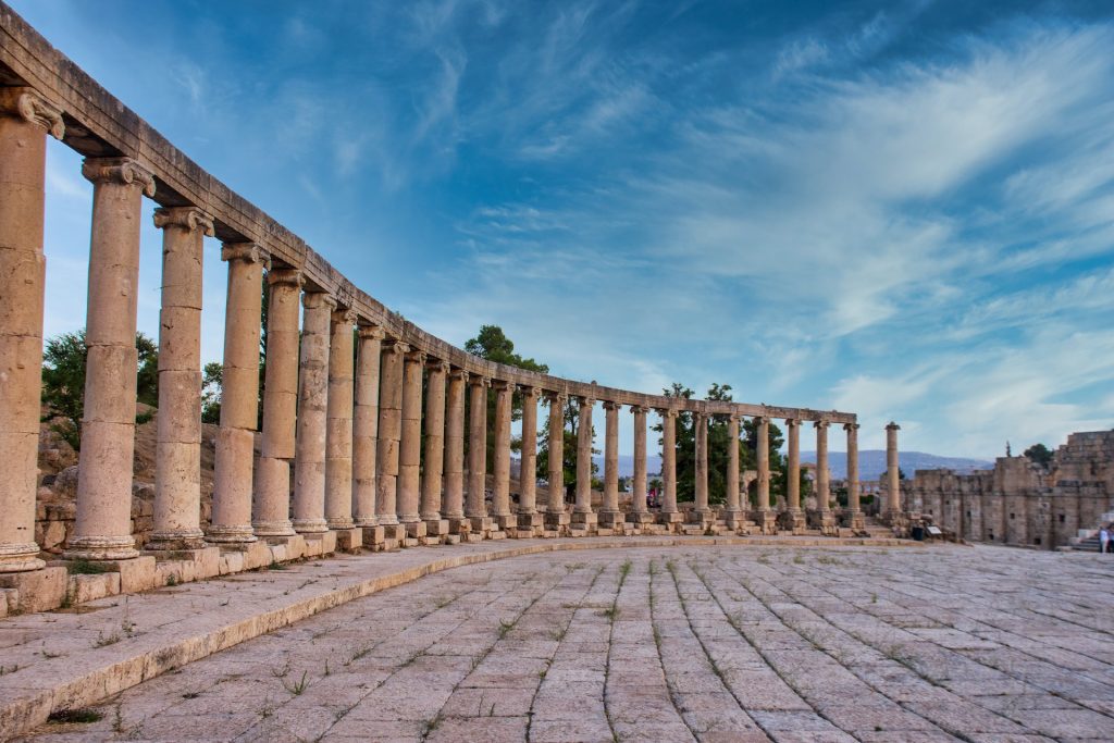 Ruins of the ancient city of Jerash