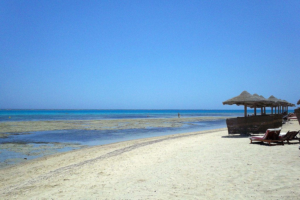 View of the beach in Marsa Alam, Egypt