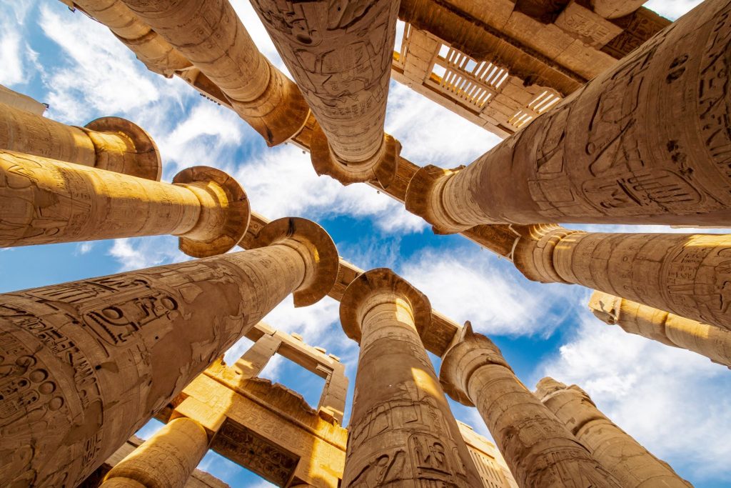 Temple of Karnak in Luxor and its columns