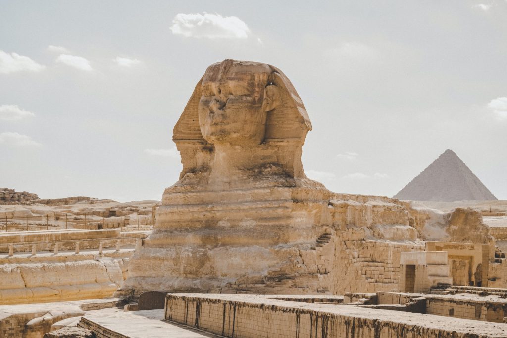 The Sphinx monument in Egypt